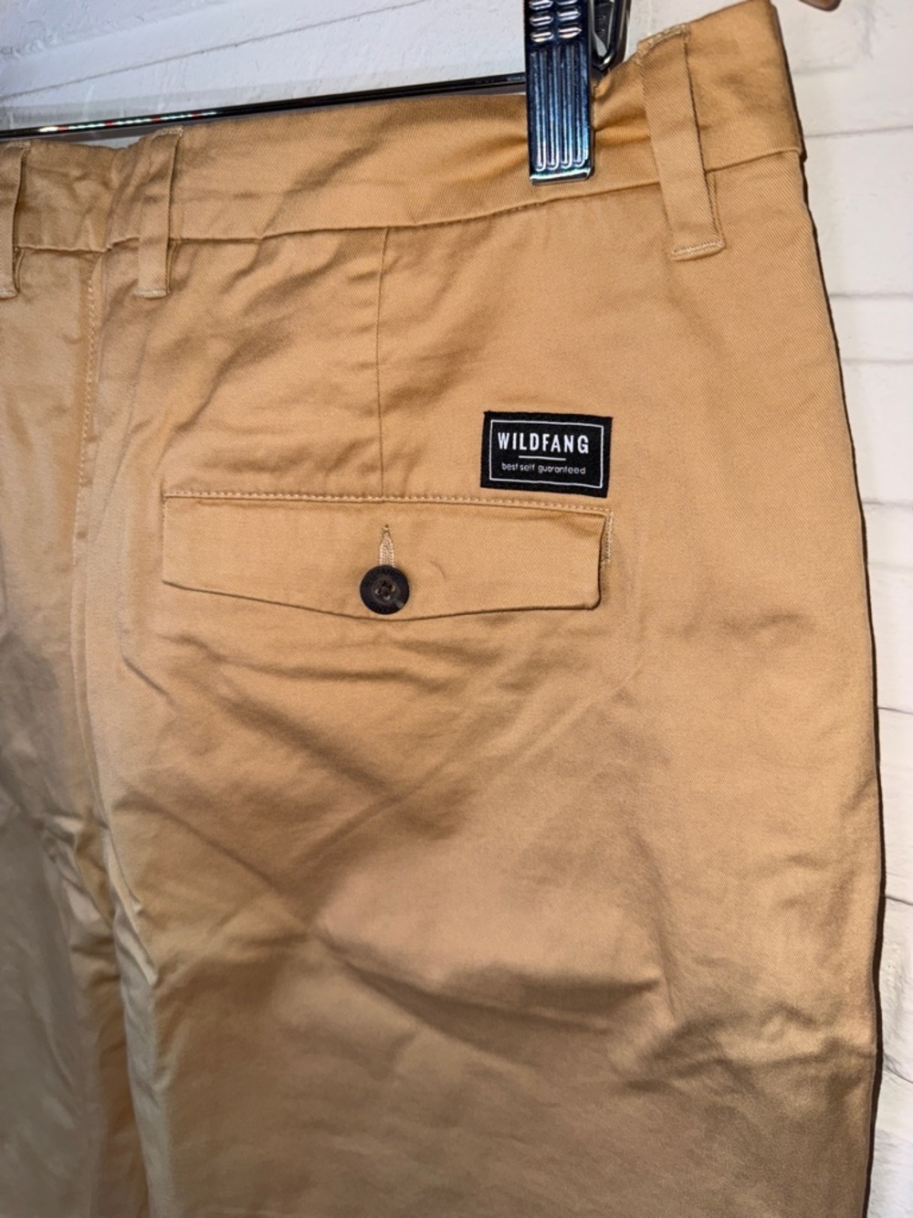 Wildfang Camel Khaki Straight-Leg The Essential Trousers , Women’s Size 12 - Picture 6 of 7